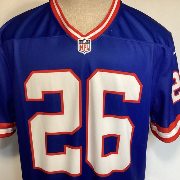Nike New York Giants Saquon Barkley Jersey Men’s size Large - Picture 6 of 12